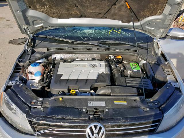 3VWLL7AJ3EM243999 - 2014 VOLKSWAGEN JETTA TDI SILVER photo 7