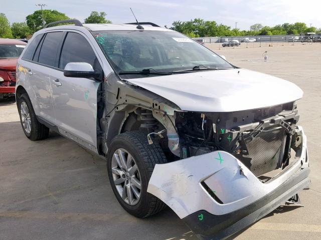 2FMDK3JC4DBB10782 - 2013 FORD EDGE SEL SILVER photo 1