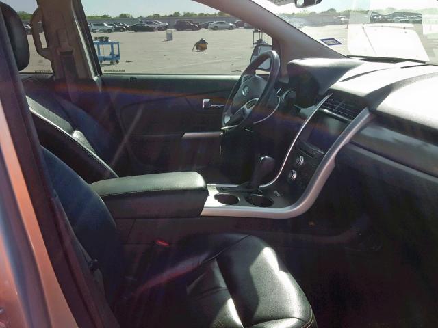 2FMDK3JC4DBB10782 - 2013 FORD EDGE SEL SILVER photo 5