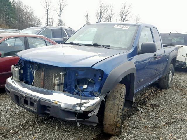 1GCDT196958289653 - 2005 CHEVROLET COLORADO BLUE photo 2