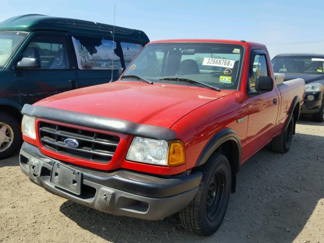 1FTYR10U42PB75637 - 2002 FORD RANGER RED photo 2