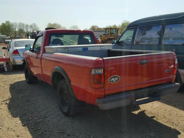 1FTYR10U42PB75637 - 2002 FORD RANGER RED photo 3