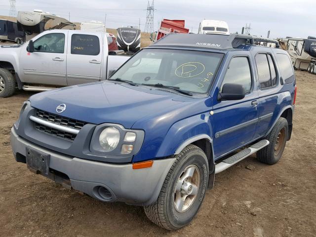 5N1ED28T23C676405 - 2003 NISSAN XTERRA XE BLUE photo 2