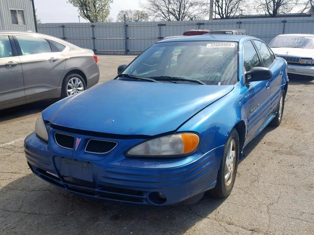 1G2NF52T4YC522010 - 2000 PONTIAC GRAND AM S BLUE photo 2
