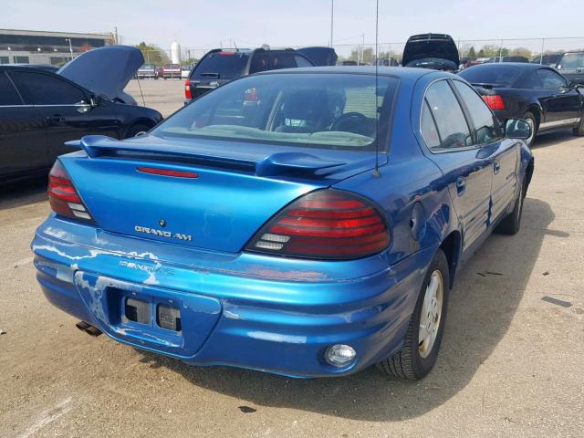 1G2NF52T4YC522010 - 2000 PONTIAC GRAND AM S BLUE photo 4