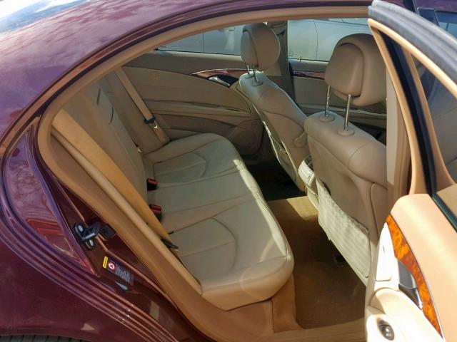 WDBUF56X57B158056 - 2007 MERCEDES-BENZ E 350 BURGUNDY photo 6