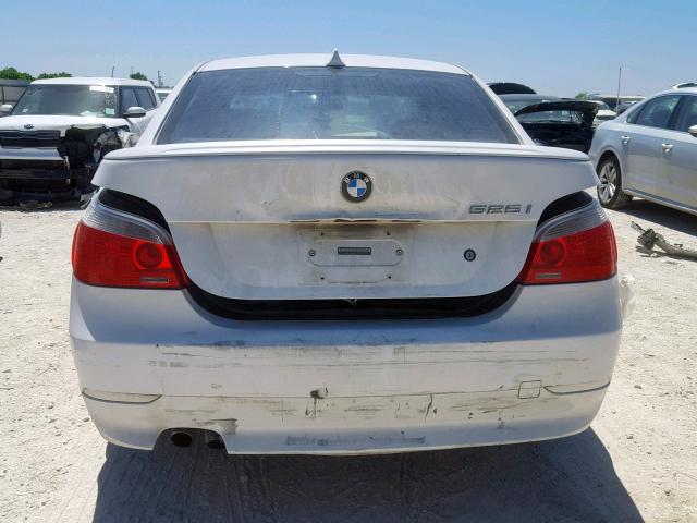 WBANE53517CY05247 - 2007 BMW 525 I WHITE photo 9