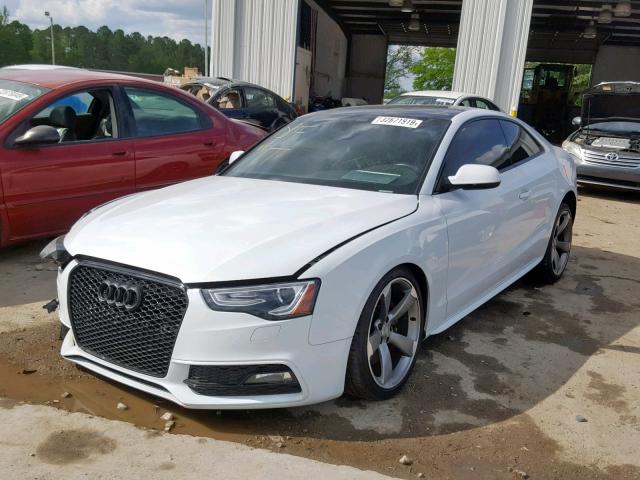 WAUCGAFR9EA007662 - 2014 AUDI S5 PREMIUM WHITE photo 2