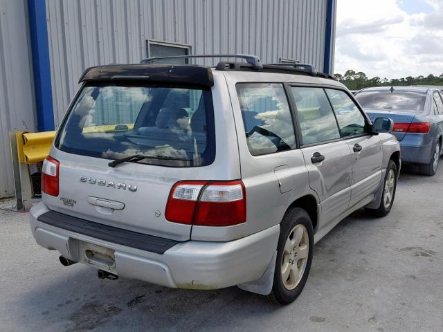 JF1SF65681H742324 - 2001 SUBARU FORESTER S SILVER photo 4