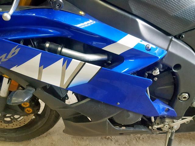 JYARJ12E67A014147 - 2007 YAMAHA YZFR6 L BLUE photo 7