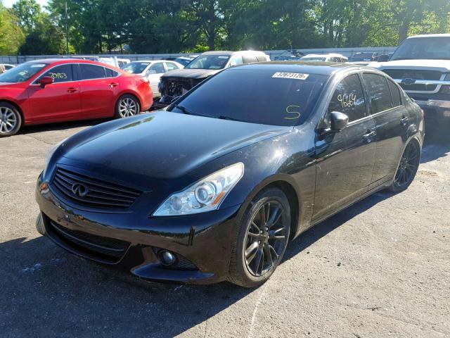 JN1CV6AP7CM930037 - 2012 INFINITI G37 BASE BLACK photo 2