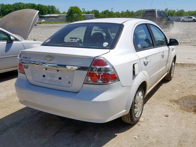 KL1TD5DE7BB150951 - 2011 CHEVROLET AVEO LS WHITE photo 4