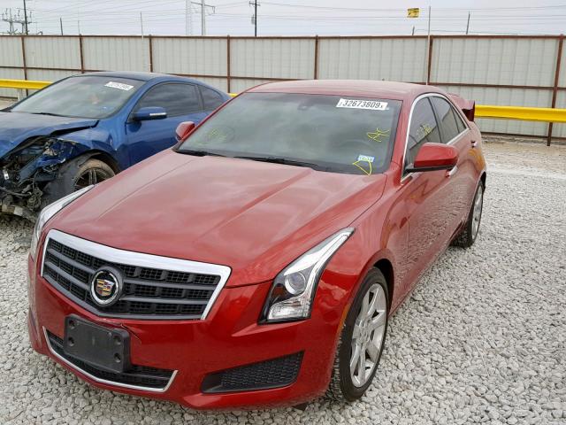 1G6AA5RX4E0169009 - 2014 CADILLAC ATS RED photo 2