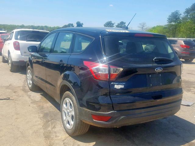 1FMCU0F79JUB79327 - 2018 FORD ESCAPE S BLACK photo 3