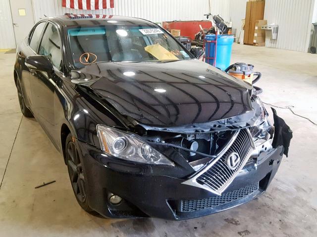 JTHBF5C21B5151824 - 2011 LEXUS IS 250 BLACK photo 1