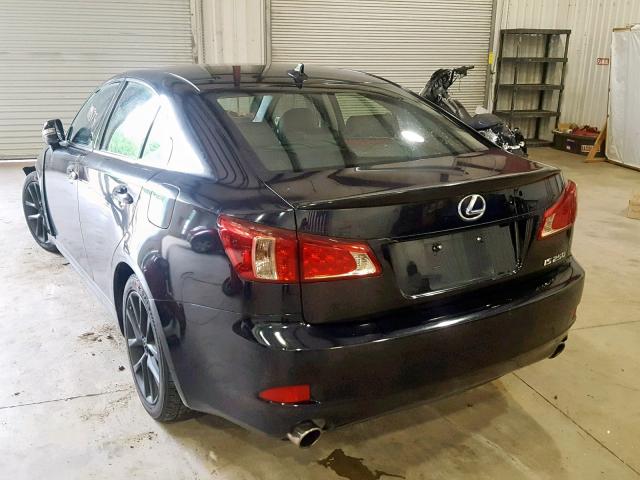 JTHBF5C21B5151824 - 2011 LEXUS IS 250 BLACK photo 3