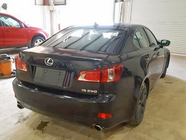 JTHBF5C21B5151824 - 2011 LEXUS IS 250 BLACK photo 4