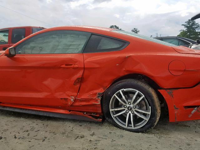 1FA6P8TH4G5265867 - 2016 FORD MUSTANG ORANGE photo 9