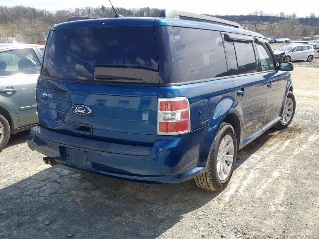 2FMGK5BC1BBD15884 - 2011 FORD FLEX SE GREEN photo 4