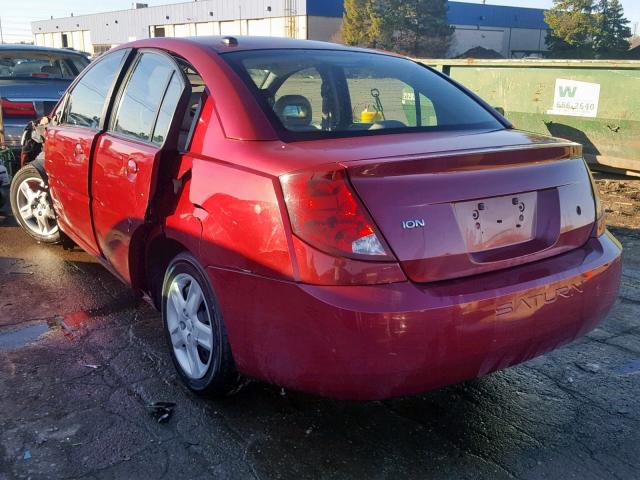 1G8AZ55FX6Z109276 - 2006 SATURN ION LEVEL RED photo 3