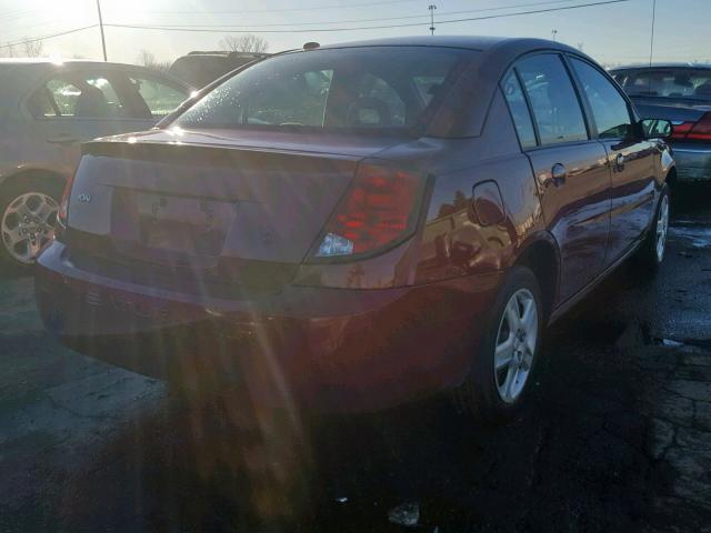 1G8AZ55FX6Z109276 - 2006 SATURN ION LEVEL RED photo 4