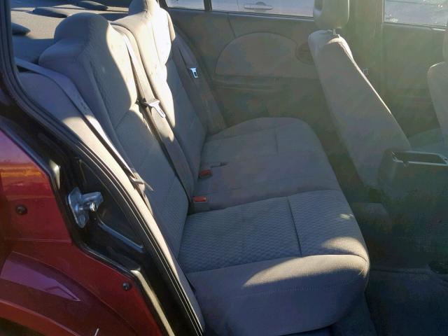 1G8AZ55FX6Z109276 - 2006 SATURN ION LEVEL RED photo 6