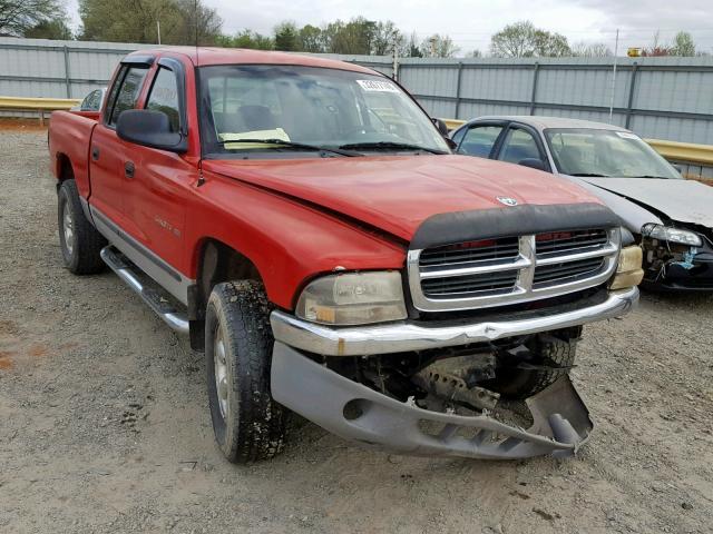 1B7GG2ANX1S186104 - 2001 DODGE DAKOTA QUA RED photo 1