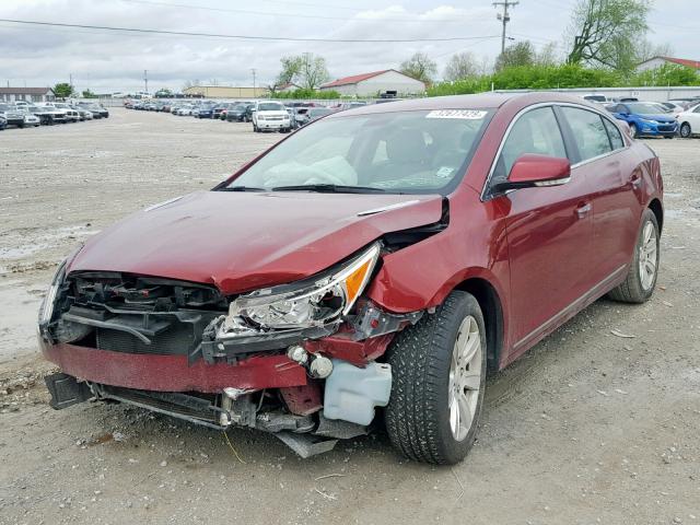 1G4GC5EG2AF249418 - 2010 BUICK LACROSSE C MAROON photo 2