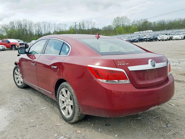 1G4GC5EG2AF249418 - 2010 BUICK LACROSSE C MAROON photo 3