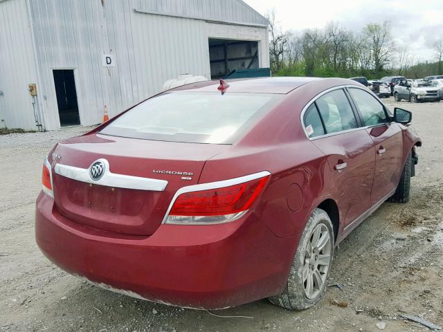 1G4GC5EG2AF249418 - 2010 BUICK LACROSSE C MAROON photo 4