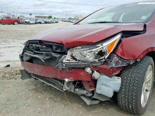 1G4GC5EG2AF249418 - 2010 BUICK LACROSSE C MAROON photo 9