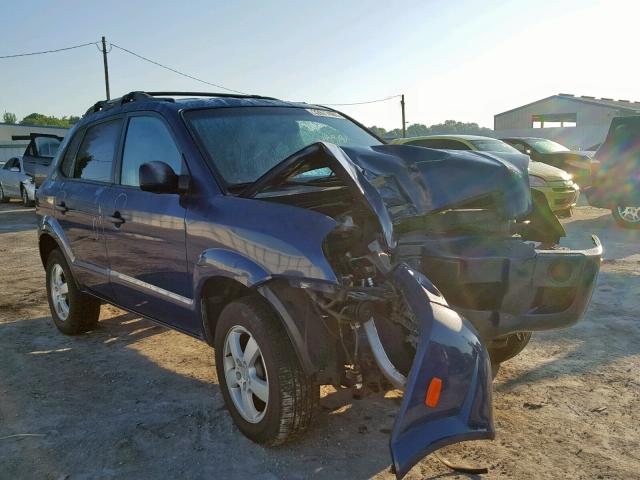 KM8JM12B36U443429 - 2006 HYUNDAI TUCSON GL BLUE photo 1