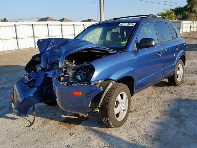 KM8JM12B36U443429 - 2006 HYUNDAI TUCSON GL BLUE photo 2