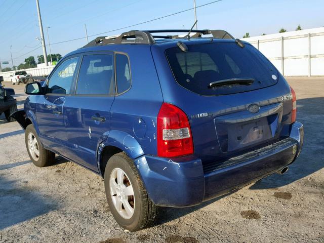 KM8JM12B36U443429 - 2006 HYUNDAI TUCSON GL BLUE photo 3