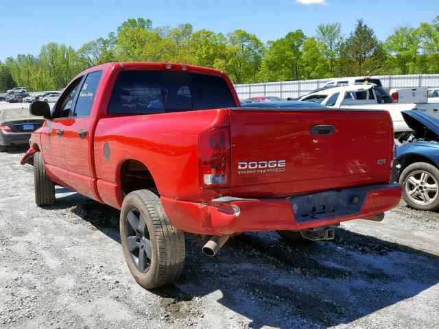 1D7HA18D83S339472 - 2003 DODGE RAM 1500 S RED photo 3