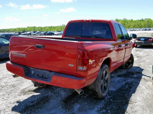 1D7HA18D83S339472 - 2003 DODGE RAM 1500 S RED photo 4