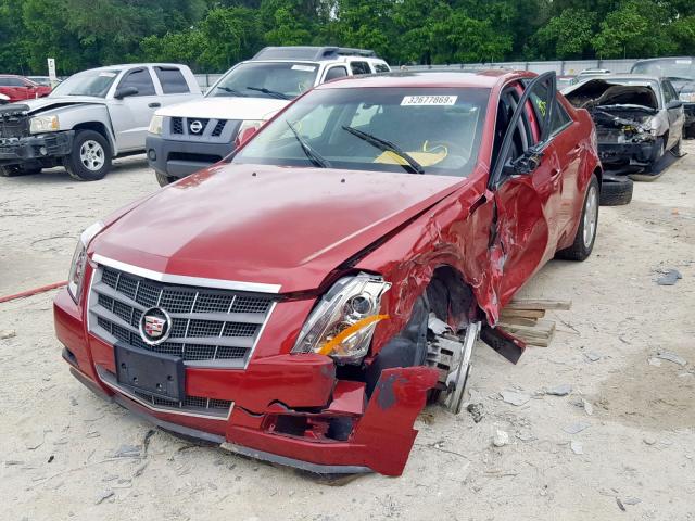 1G6DT57V180209432 - 2008 CADILLAC CTS HI FEA BURGUNDY photo 2