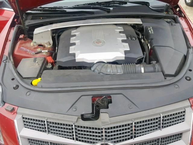 1G6DT57V180209432 - 2008 CADILLAC CTS HI FEA BURGUNDY photo 7