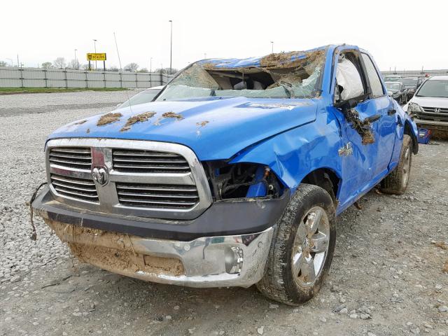 1C6RR7GTXGS338713 - 2016 RAM 1500 SLT BLUE photo 2