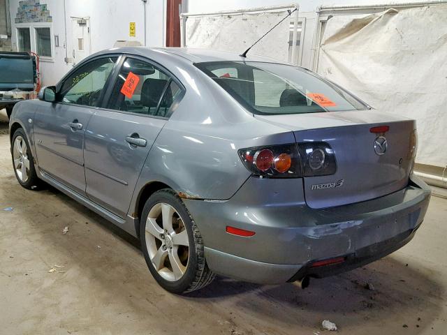 JM1BK323041202283 - 2004 MAZDA 3 S GRAY photo 3