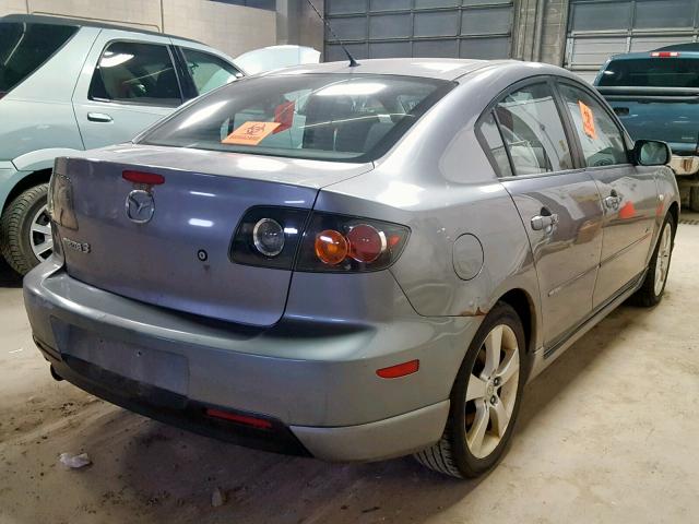 JM1BK323041202283 - 2004 MAZDA 3 S GRAY photo 4