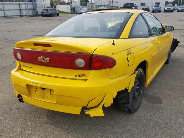 1G1JH12F857189671 - 2005 CHEVROLET CAVALIER L YELLOW photo 4