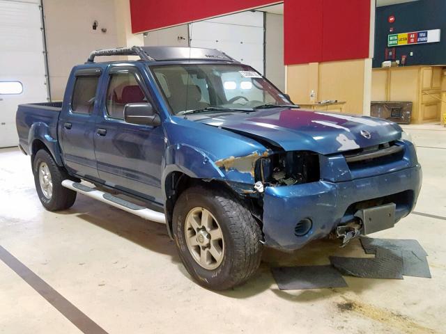 1N6MD27Y43C411396 - 2003 NISSAN FRONTIER C BLUE photo 1