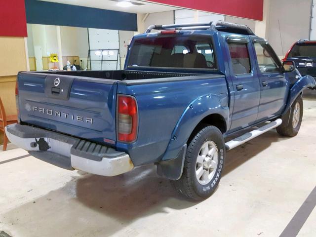 1N6MD27Y43C411396 - 2003 NISSAN FRONTIER C BLUE photo 4