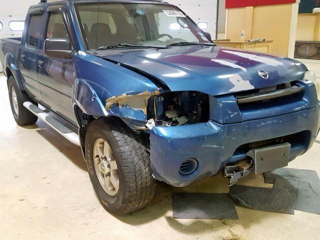 1N6MD27Y43C411396 - 2003 NISSAN FRONTIER C BLUE photo 9