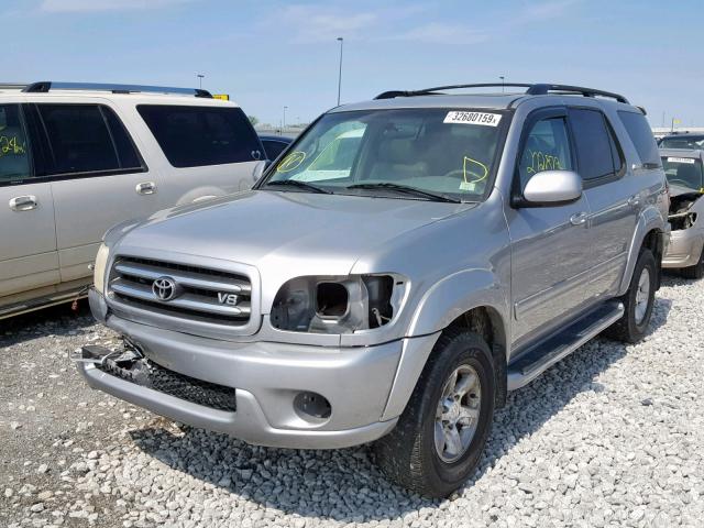 5TDBT48A91S010478 - 2001 TOYOTA SEQUOIA LI SILVER photo 2