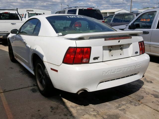 1FAFP42XX3F322417 - 2003 FORD MUSTANG GT WHITE photo 3