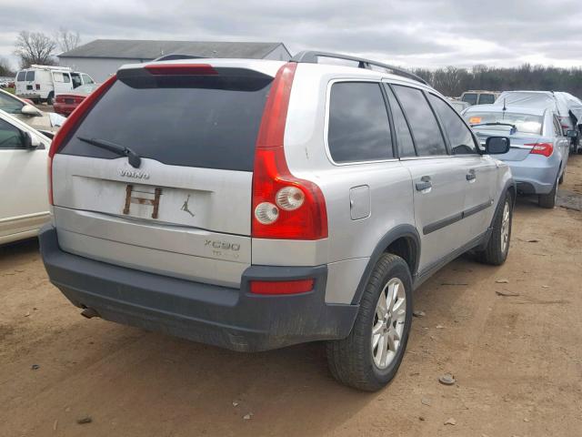 YV1CM91H731005747 - 2003 VOLVO XC90 T6 SILVER photo 4