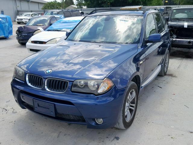 WBXPA93434WA60099 - 2004 BMW X3 3.0I BLUE photo 2