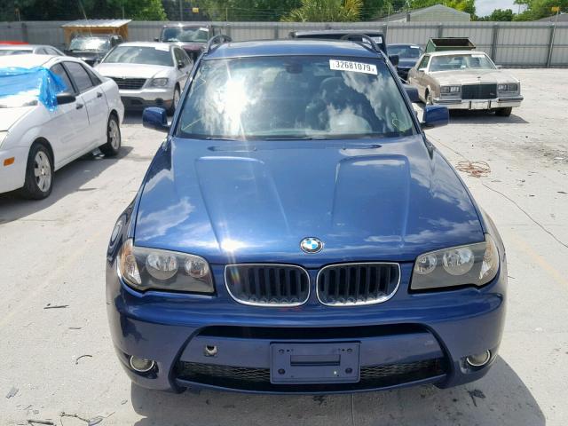 WBXPA93434WA60099 - 2004 BMW X3 3.0I BLUE photo 9